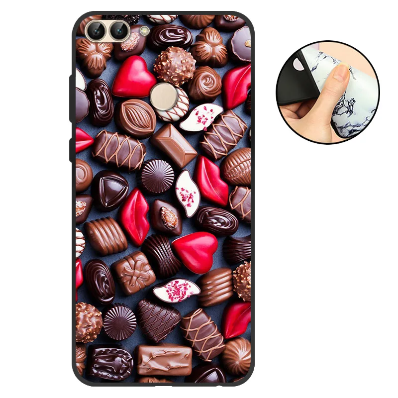 QKL22 Для huawei P Smart чехол-накладка для телефона для Funda huawei P Smart чехол s силиконовый матовый Мягкий ТПУ для huawei P Smart - Цвет: QKL22