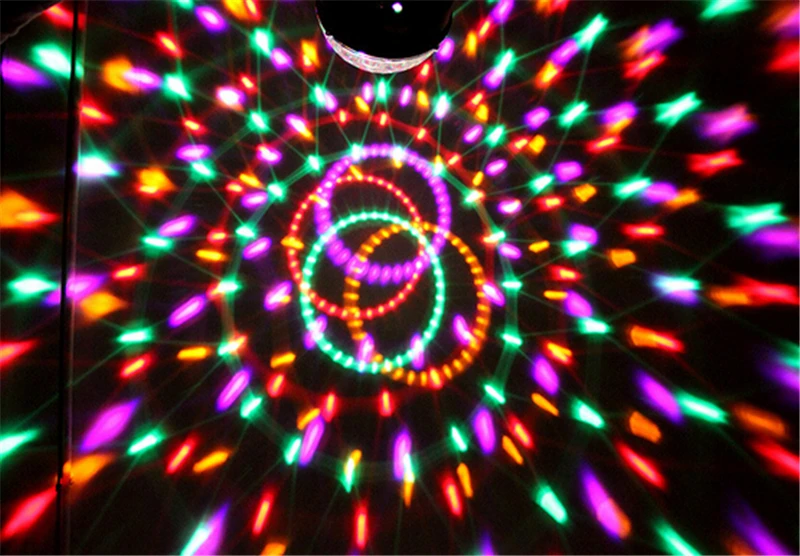 Бесплатная доставка DHL Мини RGB LED MP3 DJ клуб паб диско Вечеринка музыка Хрустальный