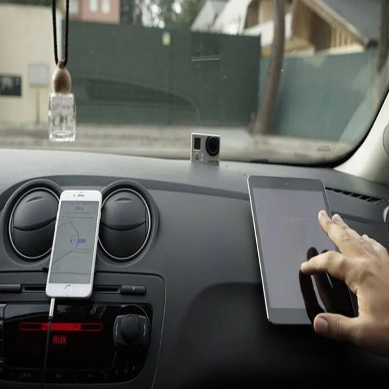 3 шт./лот не оставляют следов 80 мм сотовый телефон GPS Планшеты приборной панели автомобиля ПК консоли многоразовые double side Клей ПУ гель площадку Стикеры
