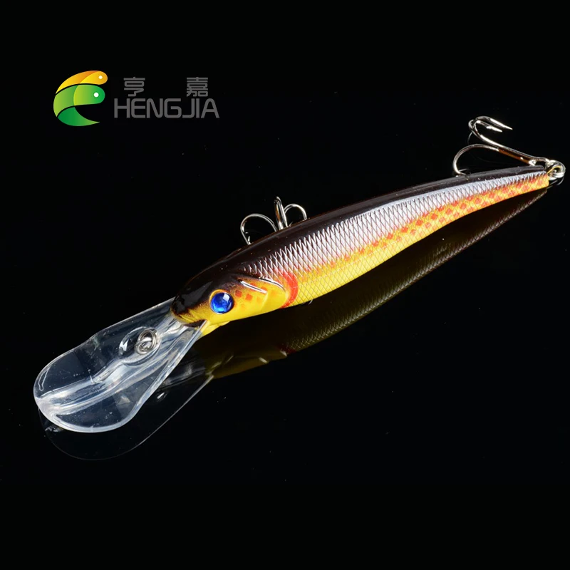 Hengjia жесткий пластик рыболовные приманки Искусственные воблеры Дайвинг Swimbaits PESCA рыболовные снасти 1 шт