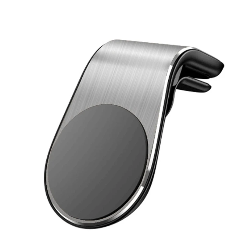sliver Магнитный держатель для телефона на Xiaomi Pocophone F1 huawei Автомобильный gps Вентиляционное крепление магнит Подставка для сотового телефона держатель для iPhone 7 samsung - Цвет: sliver