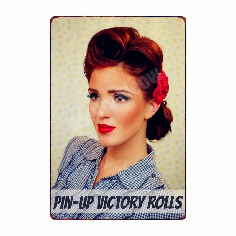 Pin Up Girl металлические жестяные знаки сексуальная леди винтажный постер милая