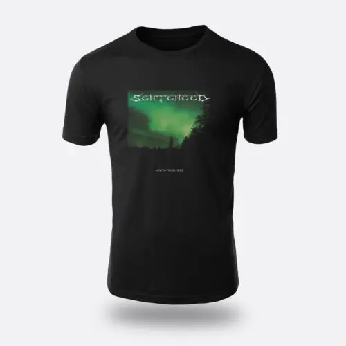 Приговаривается Металл Норт из здесь Мужская футболка S до 3XL цвет черный летняя с