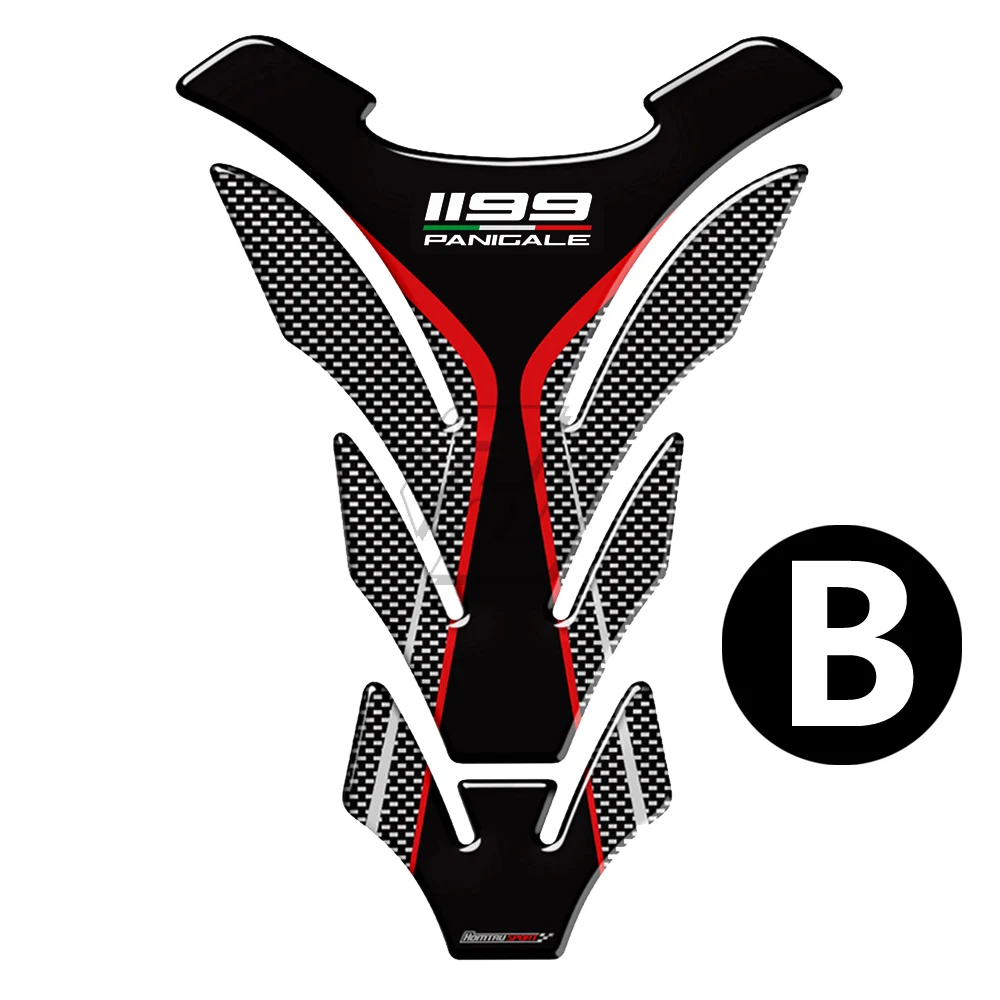 3D Мотоцикл Танк Pad протектор чехол для Ducati 1199 Panigale R S Смола Наклейка для 1199 tankpad