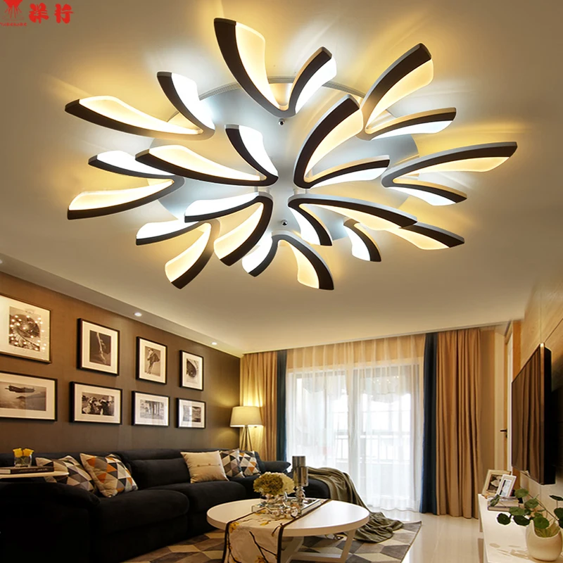 

Remote led ceiling lights Modern for bedroom dimmer ceiling lamps acrylic aluminum body light fixture for 8-35square meters