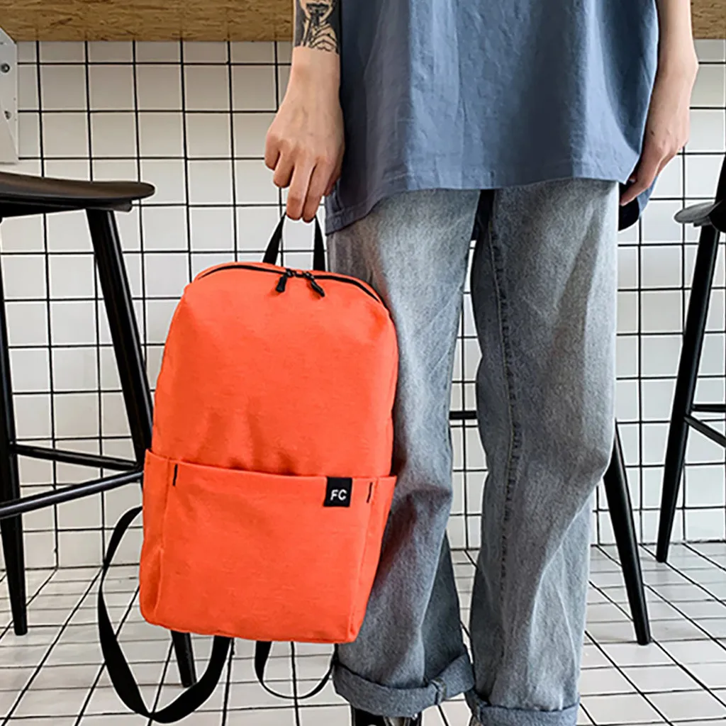 Женский Повседневный Рюкзак простой однотонный студенческий спортивный рюкзак