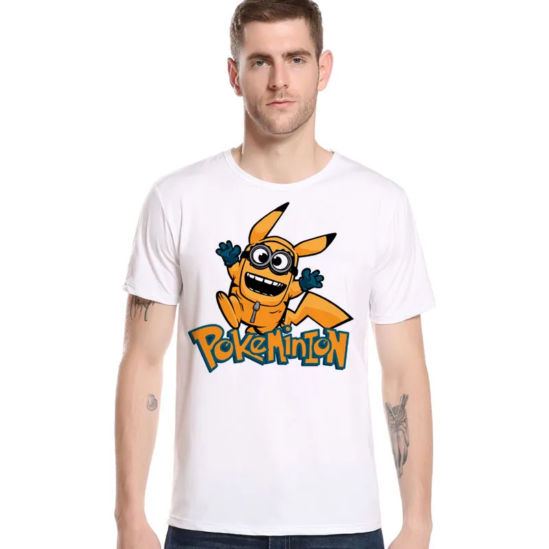 3D Покемон Пикачу Мужская футболка Тоторо Жемчуг дракона пика дизайнерская