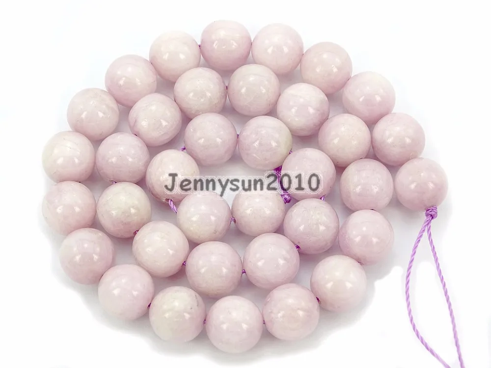 Бусины из натурального камня Kunzite круглые бусины с отверстием 15 дюймов 4 мм 6 8 10 12