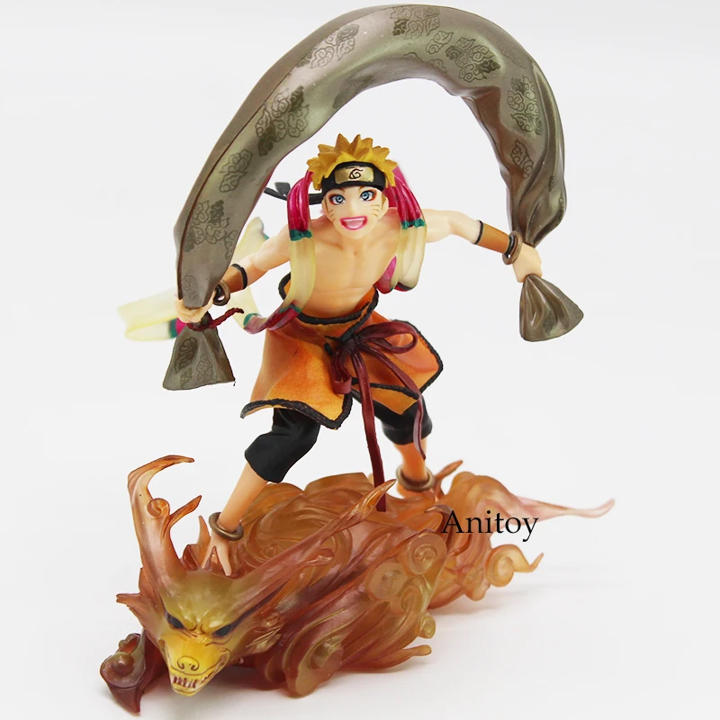 Наруто сурпуден Узумаки Наруто Fujin/Uchiha Sasuke Raijin ПВХ фигурка Коллекционная модель игрушки 16,5-18 см