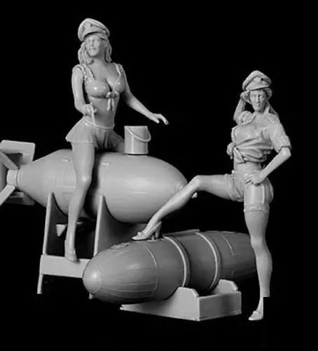 Масштаб 1/32 54 мм набор для строительства фигурок из смолы Bomb girl | Игрушки и хобби