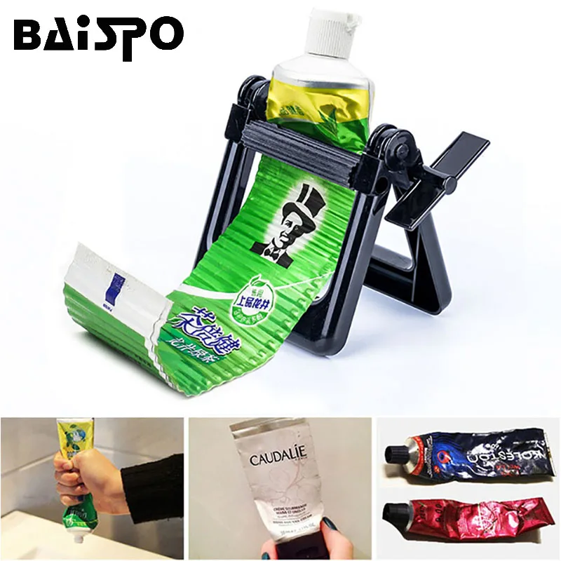 BAISPO Toothpaste Squeezer/Multifunctional Plastic Rolling Tube Squeezer dispenser for toothpaste bathroom accessories home | Дом и сад