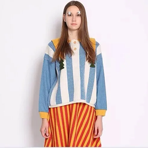 Милые женские пуловеры Новинка Корейский стиль Консервативный Модный свитер в