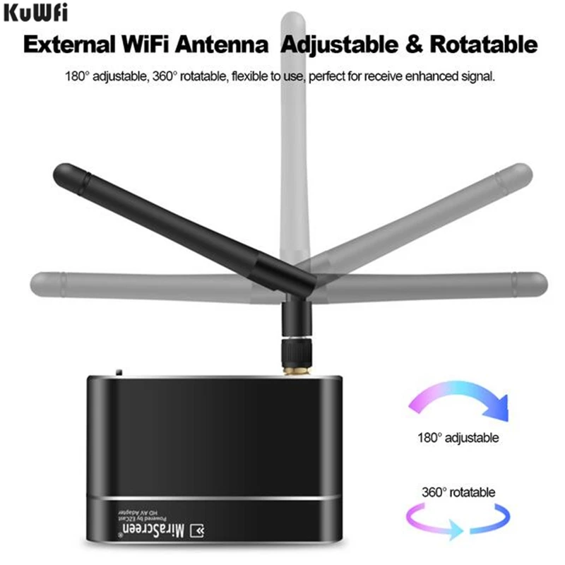KuWFi ТВ палка беспроводной ключ HD дисплей приемник WiFi зеркальная коробка HDMI VGA AV