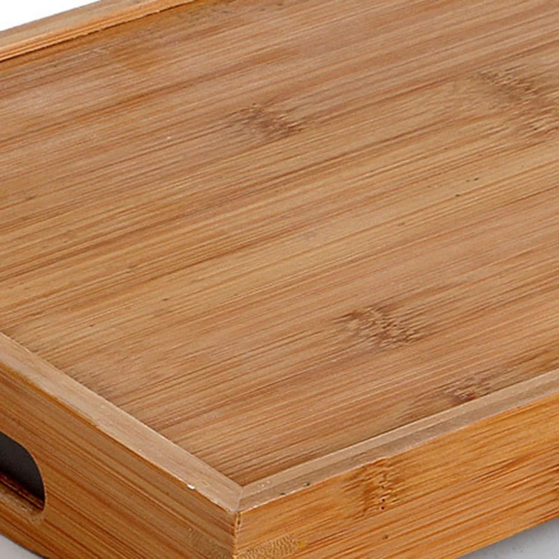 Прямоугольный бамбуковый поднос для чая Высококачественная домашняя посуда с