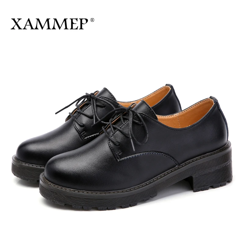 Женские туфли лодочки Xammep из спилка брендовая повседневная обувь с круглым