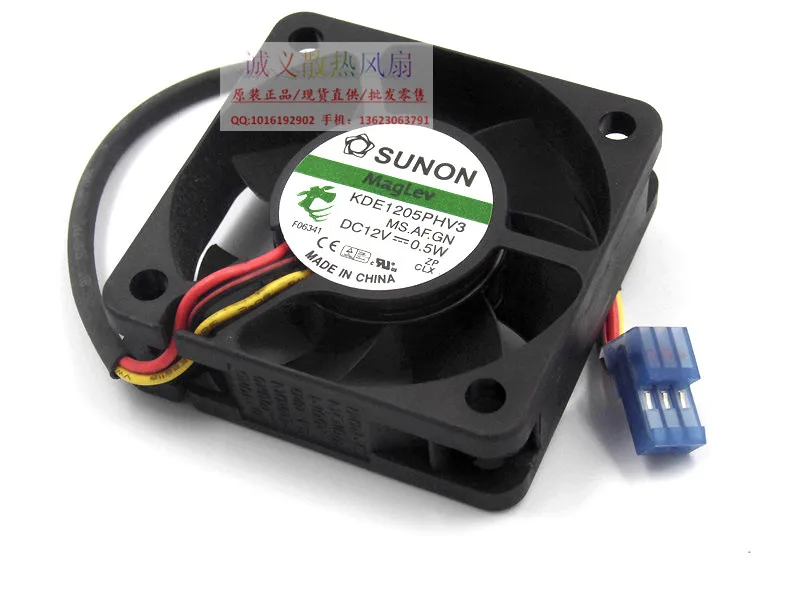 AVC Бесплатная доставка для SUNON KDE1205PHV3 MS.AF.GN DC 12 В 0 5 Вт 3 проводной контактный 60 мм