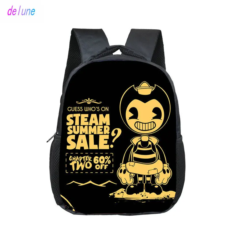 Маленькая школьная сумка Bendy and The Ink Machine для детского сада 12 дюймов мультяшная