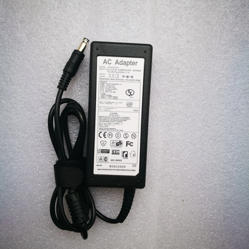 19V 3.16A 5 5*3 0 мм адаптер переменного тока для samsung R429 RV411 R428 RV415 RV420 RV515 R540 R510 R522 R530