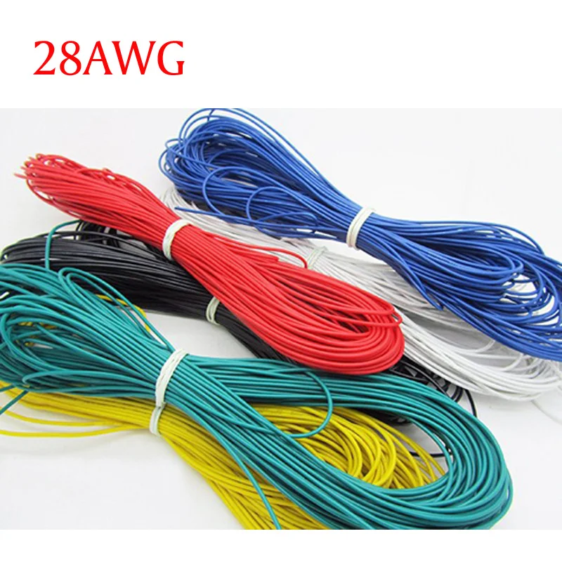 

28 AWG силиконовый провод AWG28, силиконовый кабель 28AWG SR, проводник, 19/0, 08, 28 #, высокотемпературный луженый медный кабель