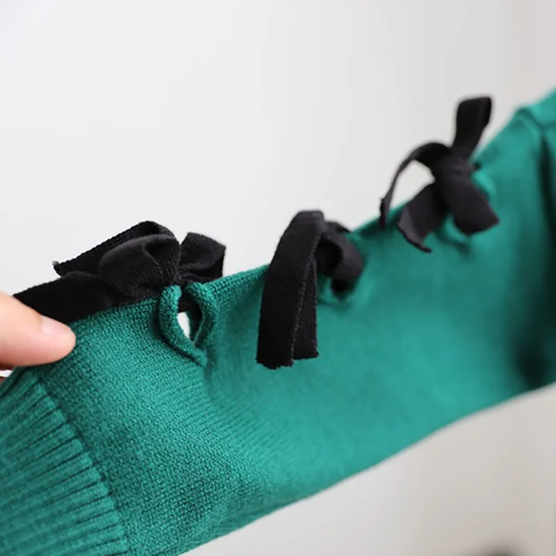 WOTTAGGA детская одежда для девочек чистый цвет вязаный кардиган свитер Дети Весна