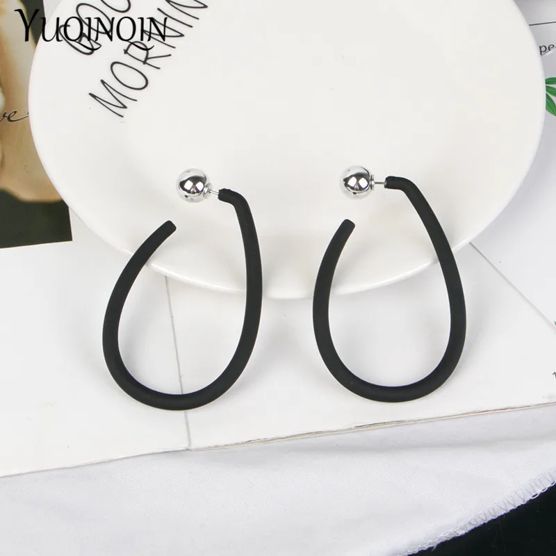 

Trendy Long Big Geometric Acrylic Fashion Drop Earrings for Women Metal Resin Summer Party Earring for Girls Jewelry Brincos