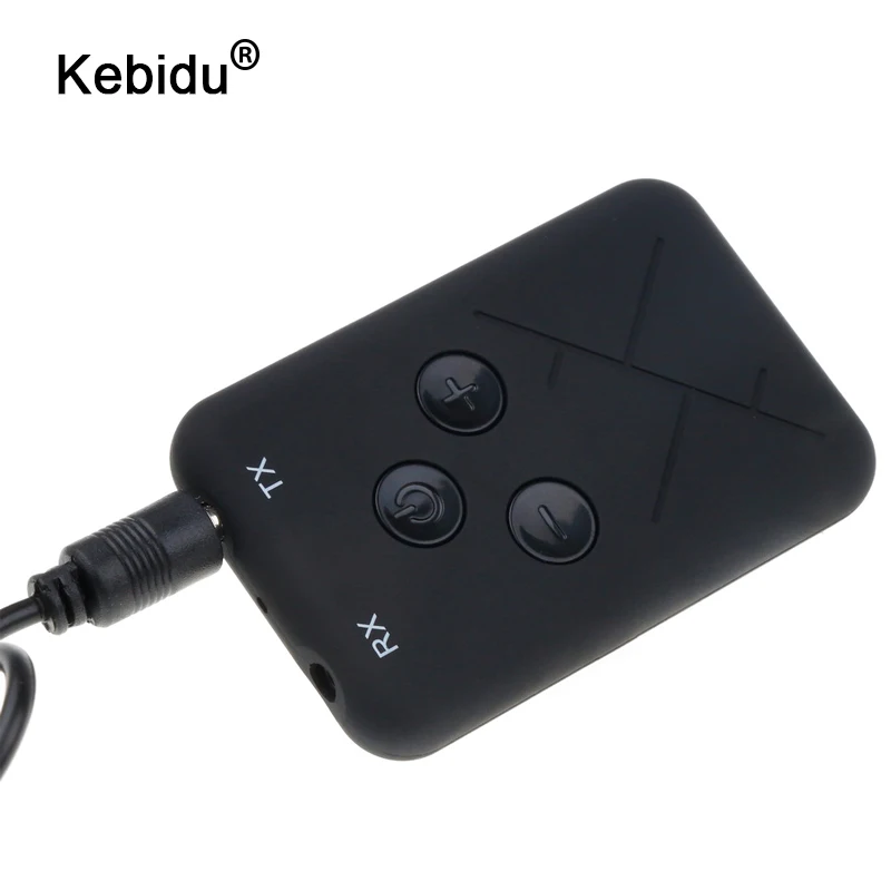 Kebidu Новый беспроводной Bluetooth 4 2 передатчик приемник адаптер 3 5 мм стерео аудио