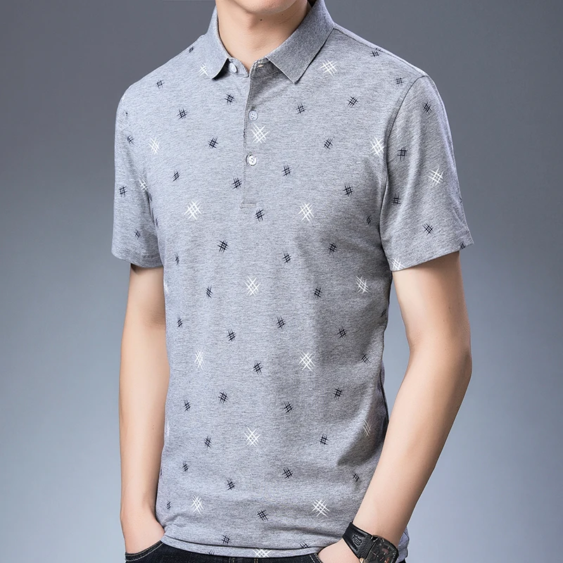 2019 брендовая Новая повседневная летняя рубашка поло с коротким рукавом мужская