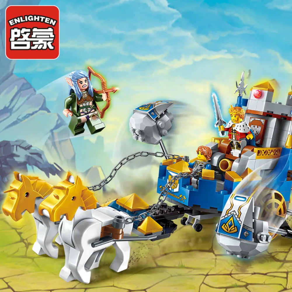 Просветите детские игрушки подарки замок блоки для Building Block совместимые legoe