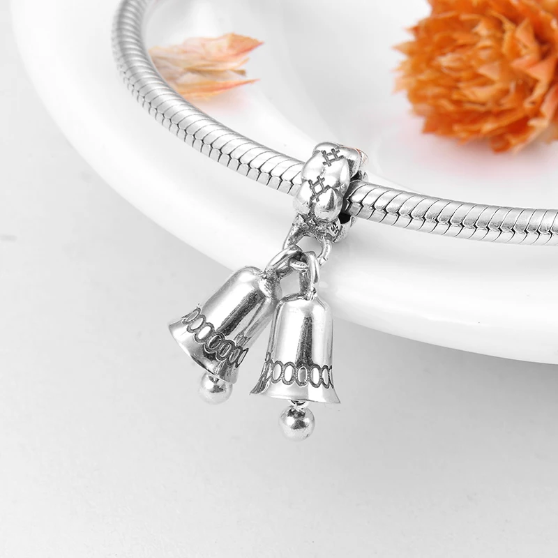 Рождественский подарок Колокольчик из стерлингового серебра 925 пробы