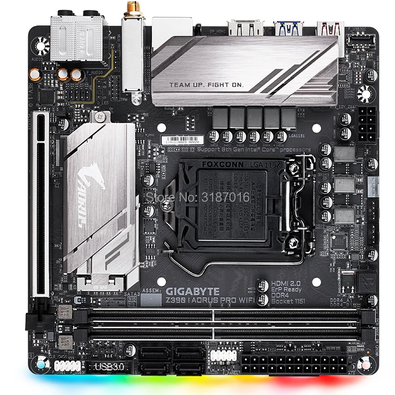 ITX для Gigabyte GA-Z390 я AORUS PRO WI-FI рабочего Z390 я AORUS PRO Материнская плата с wifi LGA 1151 DDR4 USB3.0 SATA M.2