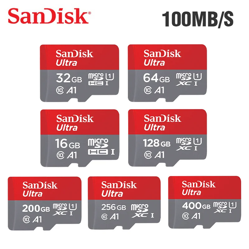 SanDisk Ultra карта памяти 256 ГБ 128 Гб 64 32 UHS I Micro sd класс 10 1 флэш tarjeta Microsd TF карты для