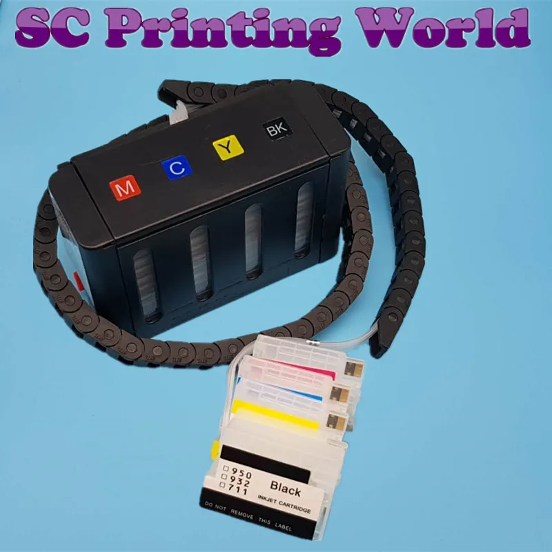 DIY 711 чернила СНПЧ Непрерывная система подачи чернил для hp 711 для hp Designjet T120 T520 принтеры шланговая цепь 36/24 дюймов