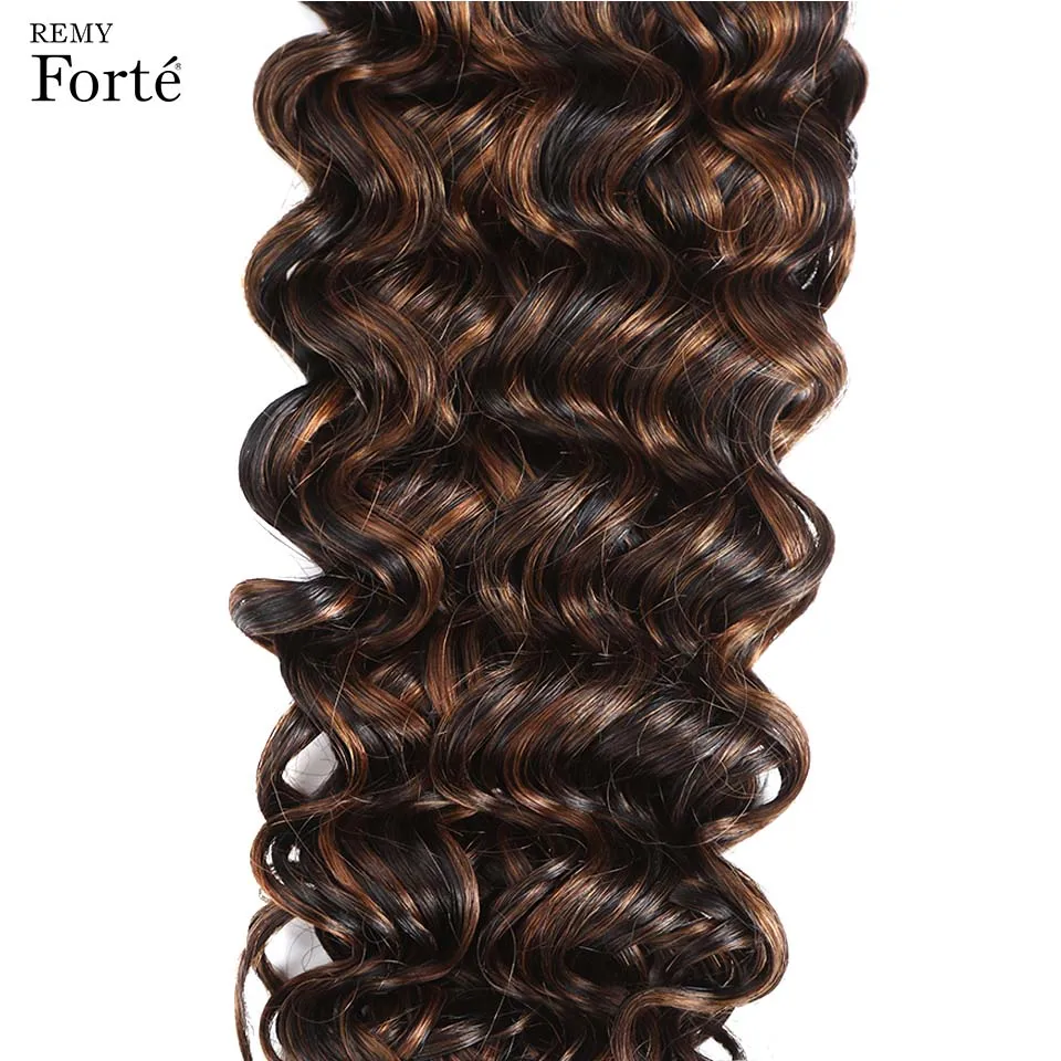 Волосы Remy Forte для наращивания, спиральные волнистые пряди, натуральные волосы P1B/33 P1B/33 115 г, бразильские волнистые пряди для волос от производителя - Цвет волос: P1B/30