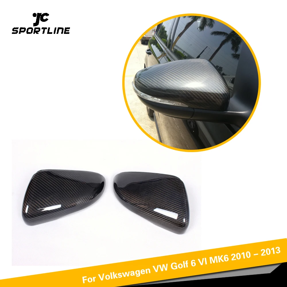 

Колпачки для бокового зеркала из углеродного волокна для Volkswagen VW Golf 6 VI MK6 2010 - 2013