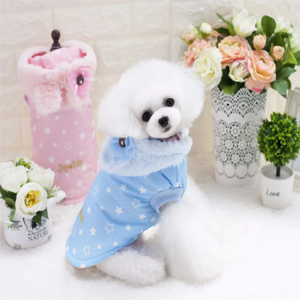 Pet зимний костюм Собака кожи пальто Одежда для животных 2 Цвет милый ребенок