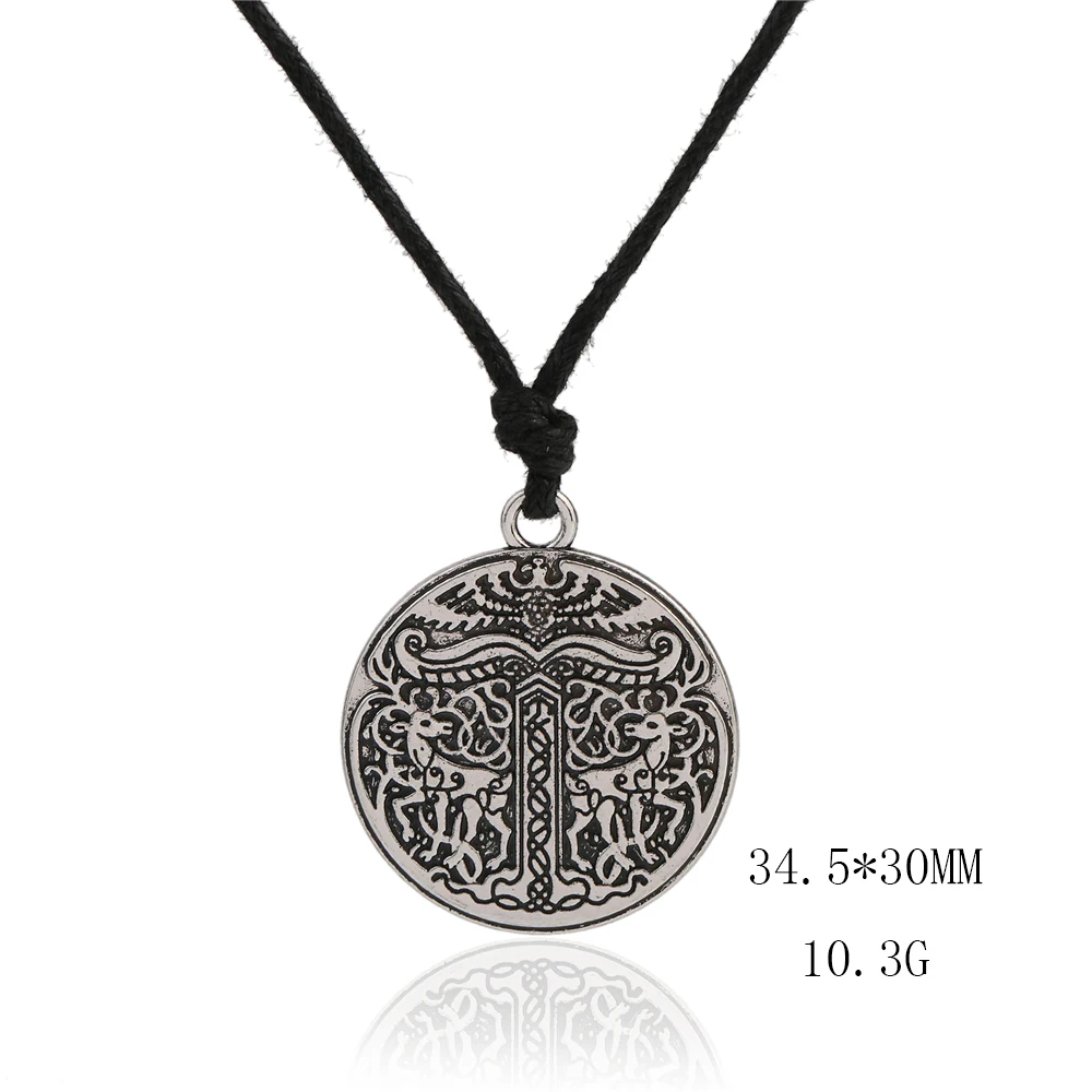 Амулет в виде рыболовного крючка с животным оленем и орлом подвески винтажном