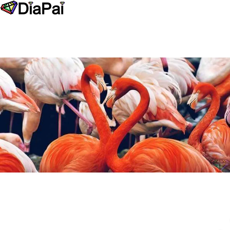 

DIAPAI Diamond Painting 5D DIY 100% Full Square/Round Drill "Animal flamingo" Diamond Embroidery Cross Stitch 3D Decor A24337