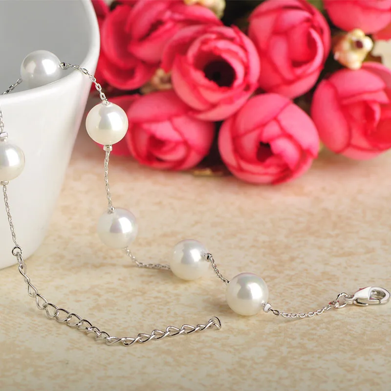 MECHOSEN элегантные браслеты из искусственного жемчуга Регулируемая длина для