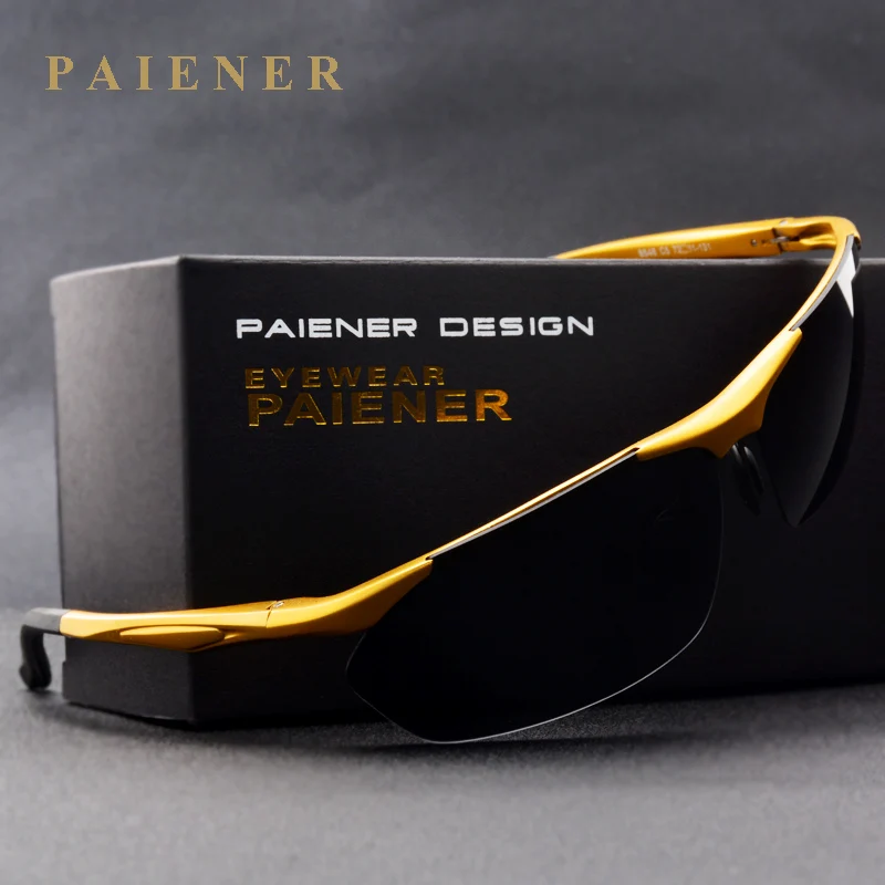 

PAIENER brand Men's polarized sunglasses men's classic design sun glass oculos de sol leisure cool Apparel Accessories eyewear