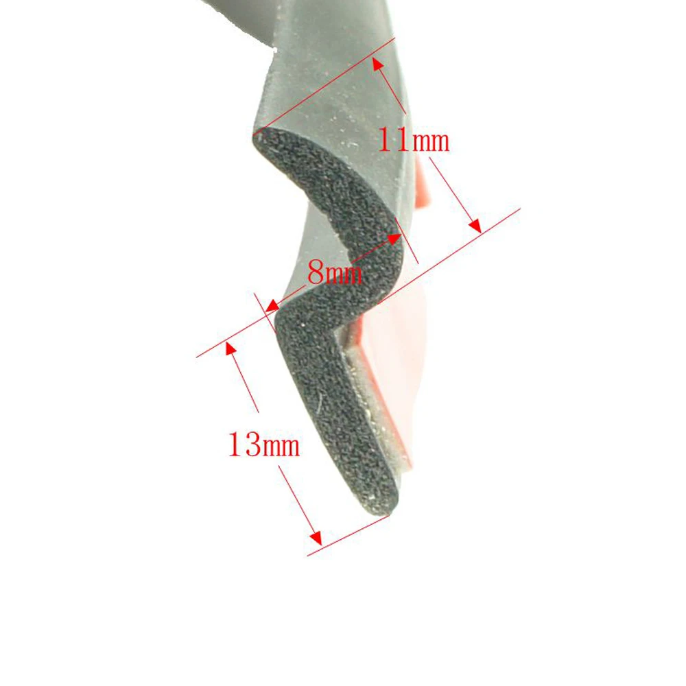 CNSPEED 1 метр Z Тип 3 м клейкое резиновое уплотнение двери автомобиля звукоизоляция