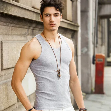 2019 новый бренд мужской хлопок облегающий жилет дышащие спортивные летние