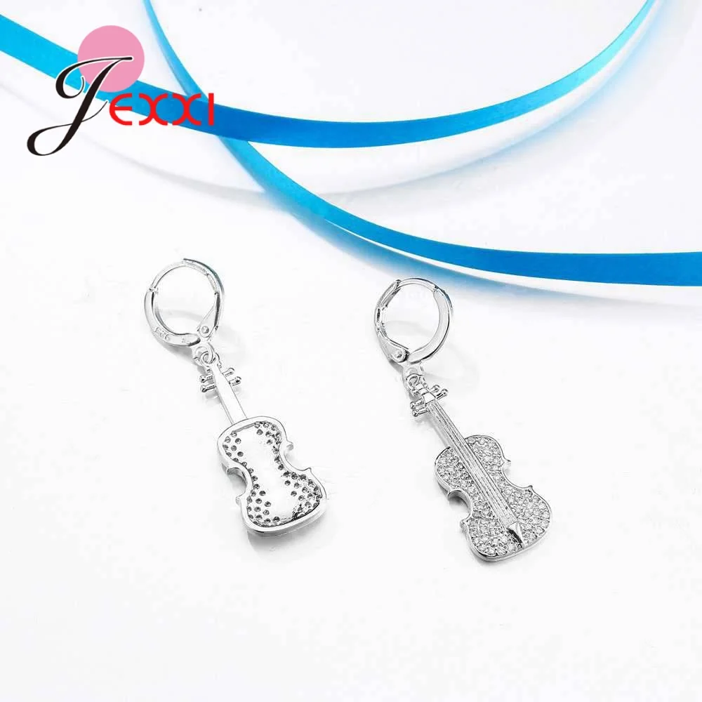 Бренд гитара Форма женщин AAA кубического циркония цепи ожерелья серьги ювелирные