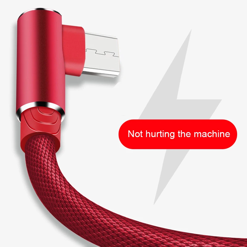 1, 2, 3 м, кабель Micro USB, 3 А, быстрое зарядное устройство, usb-шнур Suntaiho, 90 градусов, налокотник, кабель для передачи данных для samsung/sony/Xiaomi, Android Phone