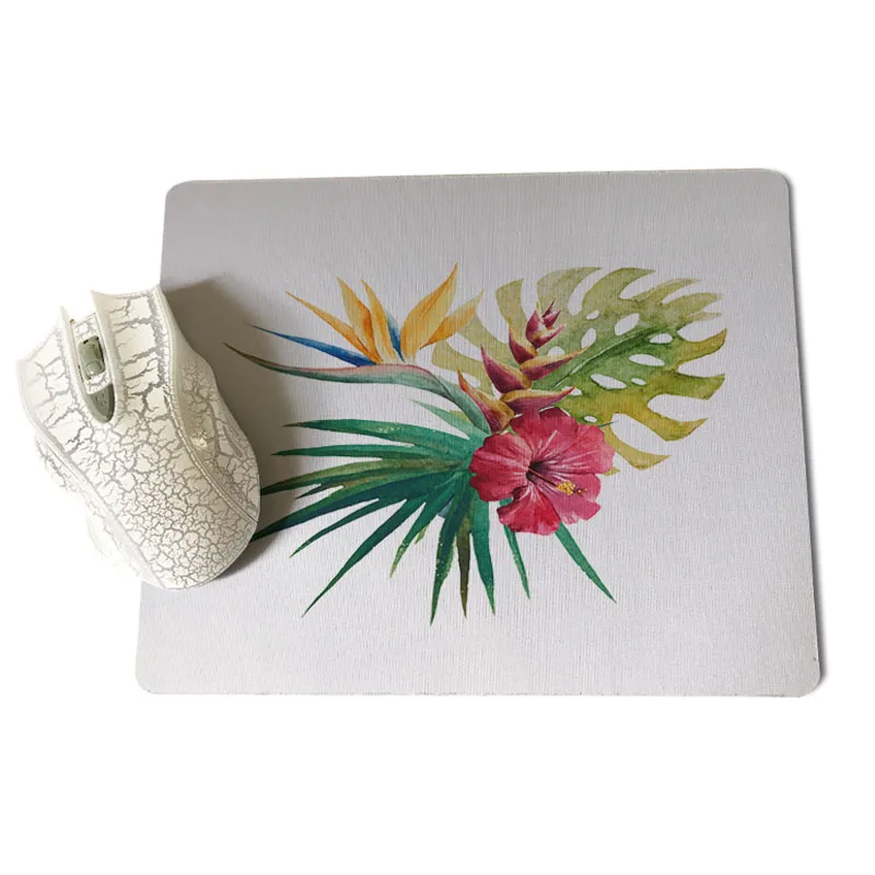 Коврик для мыши MaiYaCa с тропическим цветочным рисунком размер 25x29 см|design mousepads|mousepad