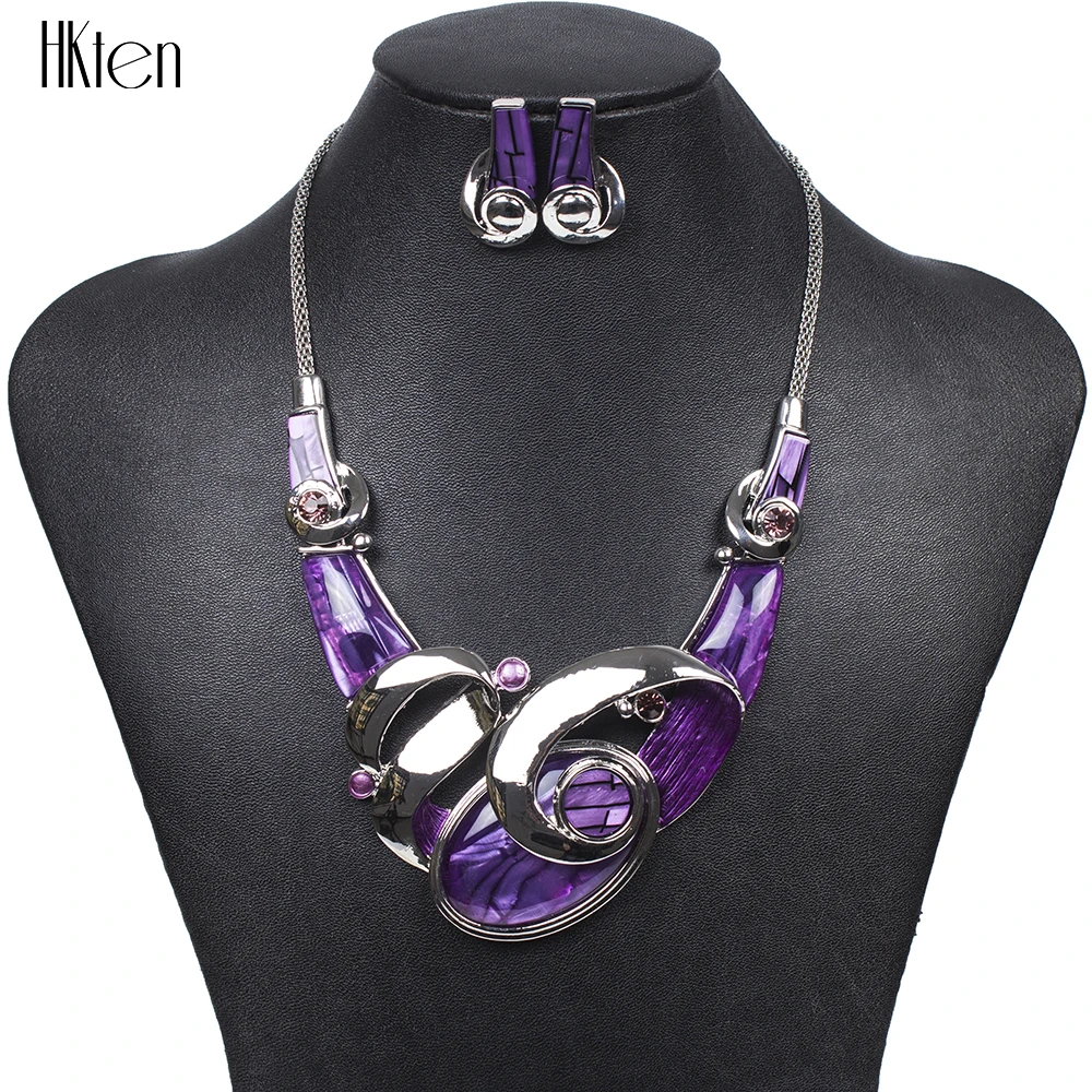 

MS1504111 Fashion Brand 4 Colors Jewelry Sets Silver Plated Unique Design Bright Colors High Quality Wedding Jewelry Party Gifts