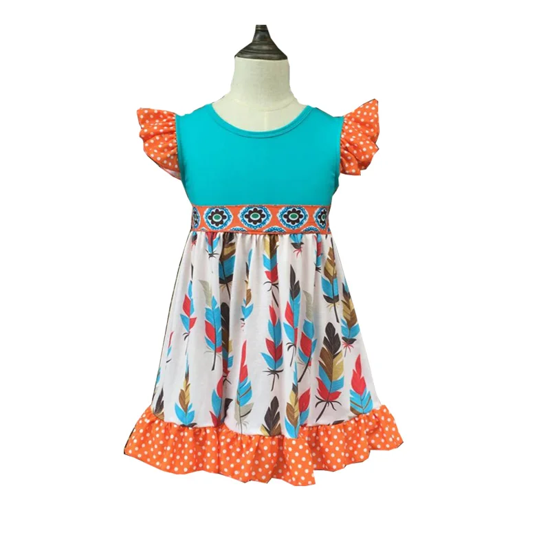 Drop Shopping New Style Cotton Boutique Dress Children Clothing Baby Girls Thankgiving Kids Clothes Casual Party | Детская одежда и