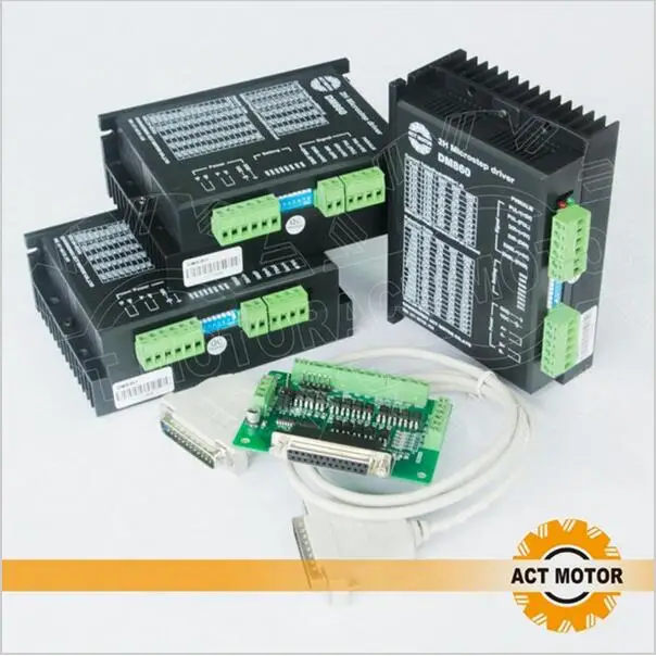 Лучшая распродажа! Действовать 3 оси драйвер шагового двигателя DM860 80V 7.8A 256