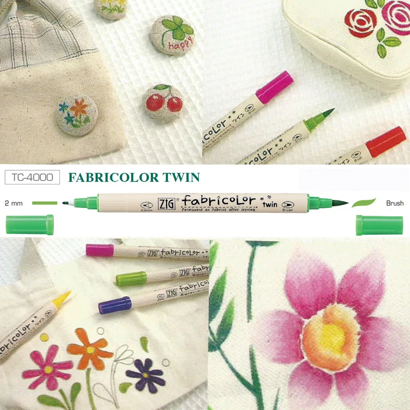 ZIG маркеры для ткани Kuretake Brush ручка двойной наконечник DIY Япония|kuretake brush pen|brush