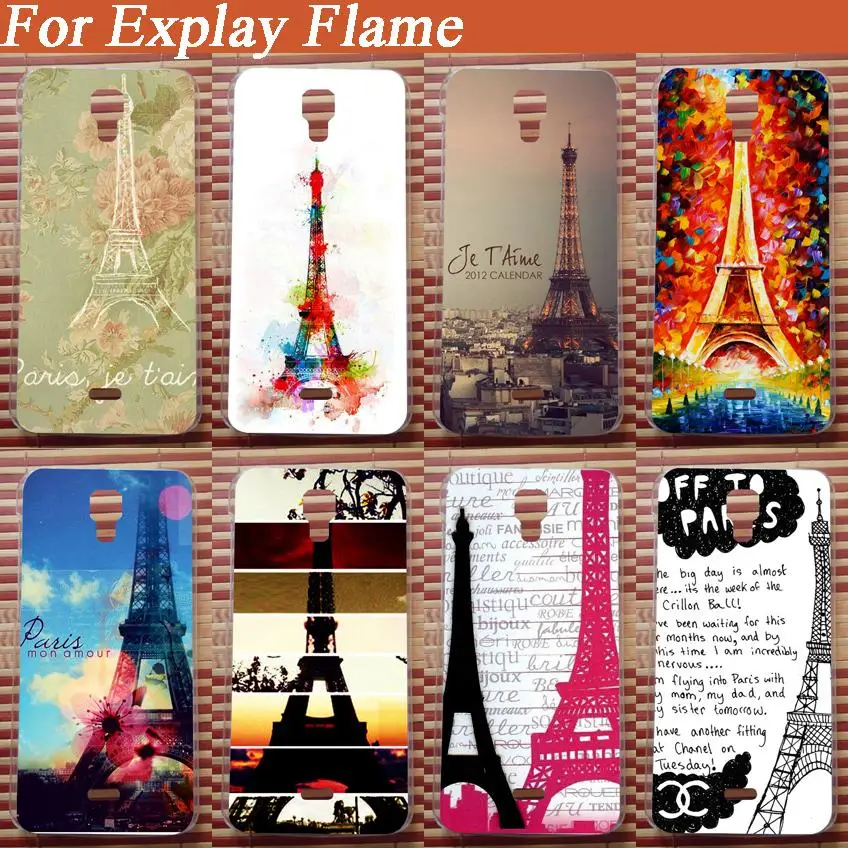 Цветной кожух с рисунком Эйфелевой башни чехол для мобильного телефона из