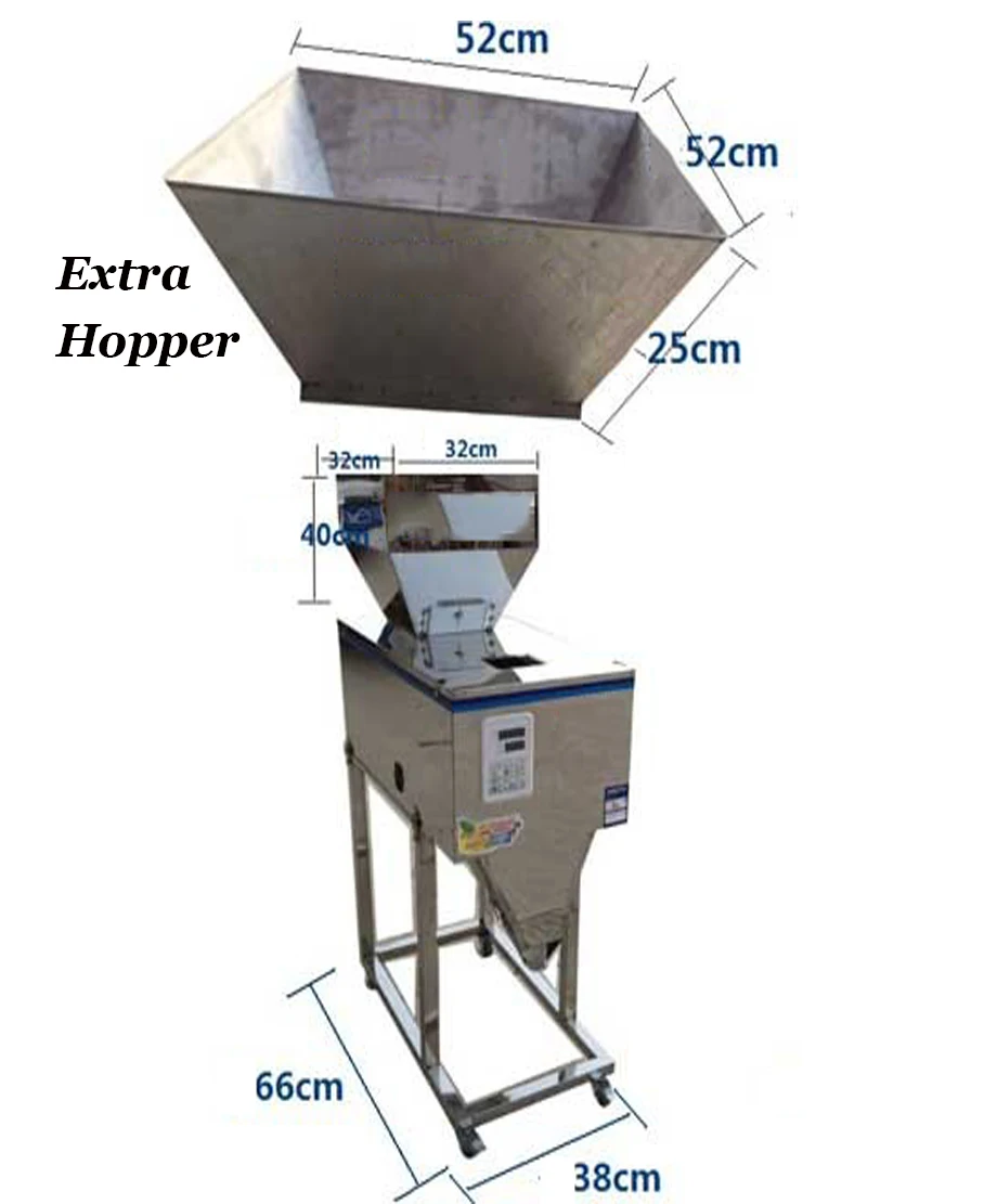 

2500g Filling And Weighing Machine Tea Leaf Powder Grain Medicine Seed Salt Rice Racking Machine Powder Filler Free Shipping